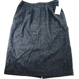 Mark Reed Vtg Wool Skirt Gray Tweed Lined S M 10 Women Academia Preppy Y2K